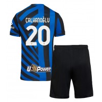 Inter Milan Hakan Calhanoglu #20 Heimtrikotsatz Kinder 2024-25 Kurzarm (+ Kurze Hosen)